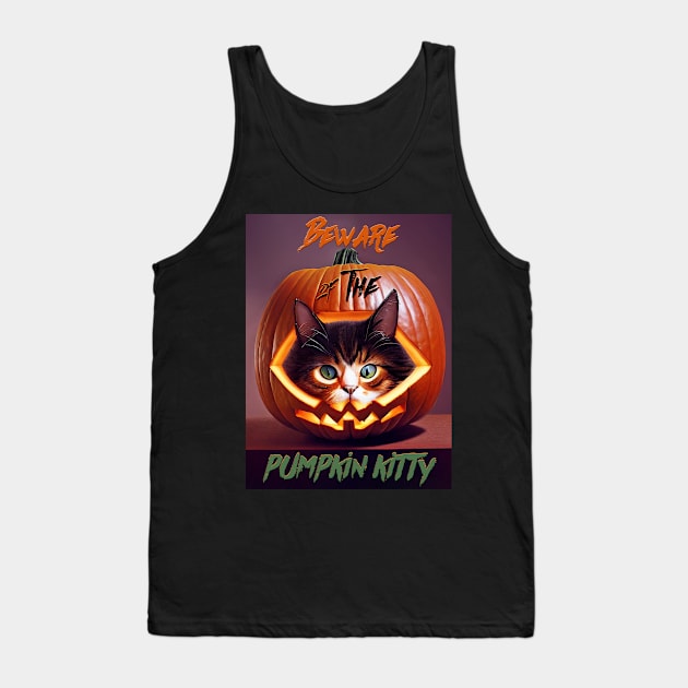 Pumpkin Kitty Tank Top by Fresh! Printsss ™